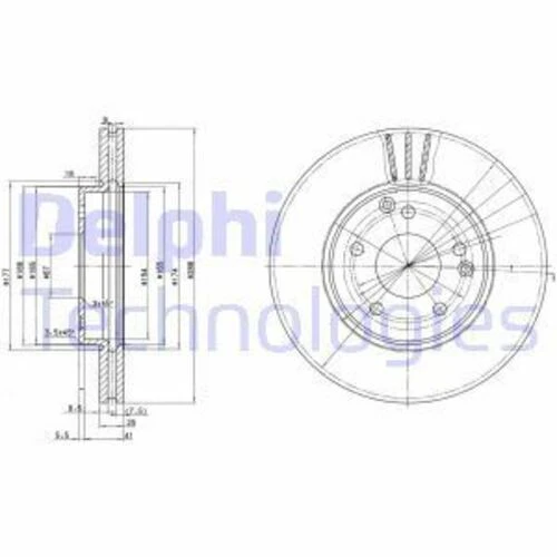 Delphi BG3240C DİSK ÖN 01- C.S-W203 ürün görseli 1