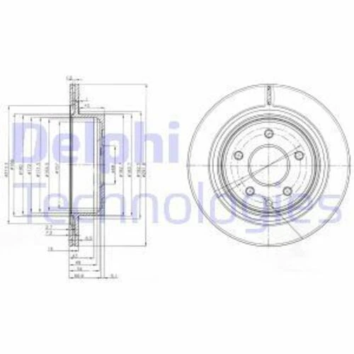 Delphi BG3765C Bg3765C Disk Arka 01- ürün görseli 1
