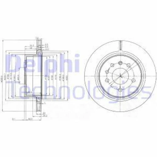 Delphi BG4043 FREN DİSKİ ARKA ürün görseli 1
