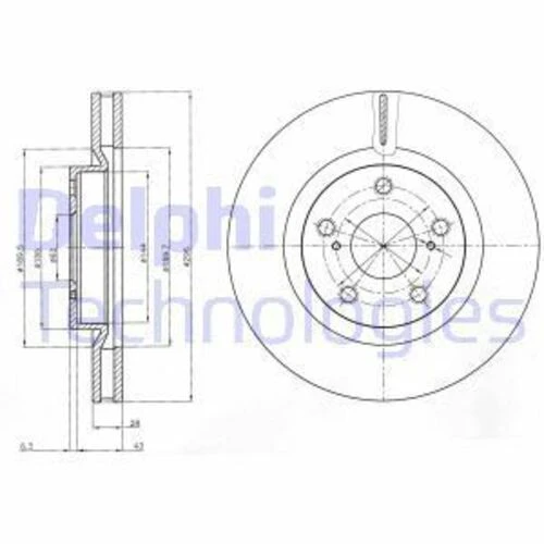 Delphi BG4114C Bg4114C Disk On 06-16 Rav4 2.0-2.2 &Quot ürün görseli 1