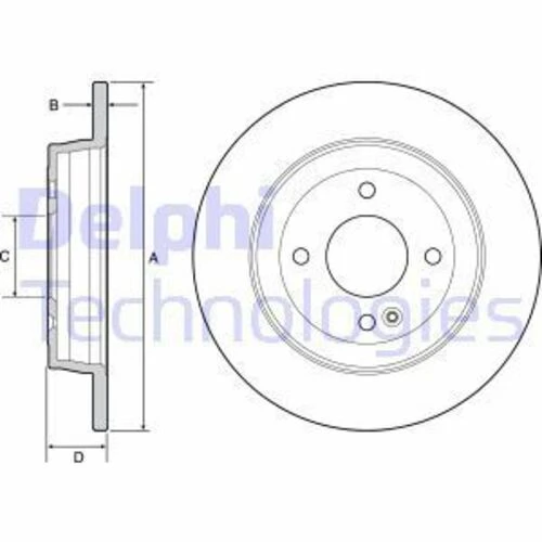 Delphi BG4564 FREN DİSKİ TK KIA RIO 11- ARKA ürün görseli 1