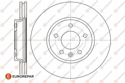Eurorepar 1642762580 -psa  Ön Fren Diski Insignia B 16 İnç 18 Astra J 09 Zafira C 11 Cruze 09 300x26x5dl Havalı 13502051 569076 ürün görseli 1