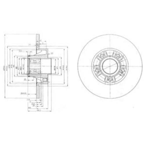 Delphi BG9031RS Fren Diski Arka Trafic II 01- / Vivaro A 01- / Prımastar 02- Rulmanlı Düz 280Mm ürün görseli 1