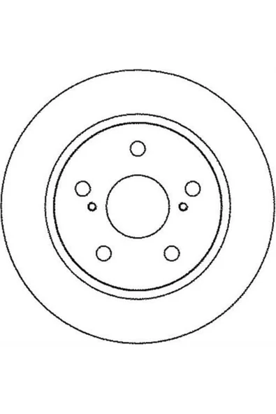 Ferodo DDF1645 FREN DİSKİ ARKA Corolla Uyumlu 07- AURIS 07- DIZEL DÜZ 270mm ürün görseli 1