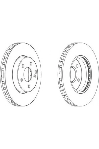 Ferodo DDF1252C Fren Dıskı Ön Mercedes W211 02-09 Havalı 295mm Uyumlu ürün görseli 1