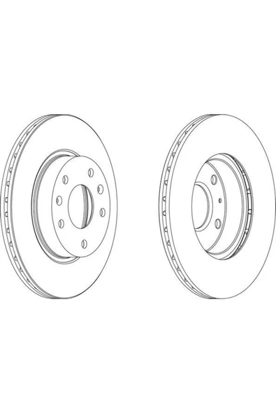 Ferodo DDF1151 Fren Dıskı Ön Freelander 98-06 Havalı 277mm Uyumlu ürün görseli 1