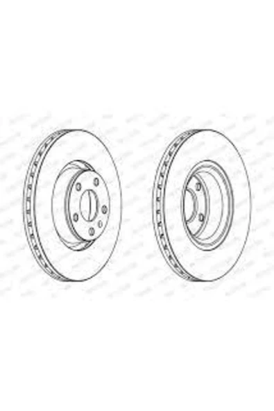 Ferodo DDF1277C FREN DİSKİ ÖN 321×30 5×112 A6 05>11 ürün görseli 1
