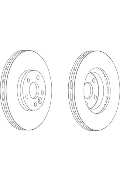 Ferodo DDF1567 FREN DİSKİ ÖN S-MAX 06- MONDEO IV 07- GALAXY III 0 ürün görseli 1