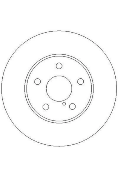 Ferodo DDF1064C ÖN FREN DİSKİ AVENSIS 1.6 VVTİ-1.8 VVTİ İE-2.0D- ürün görseli 1