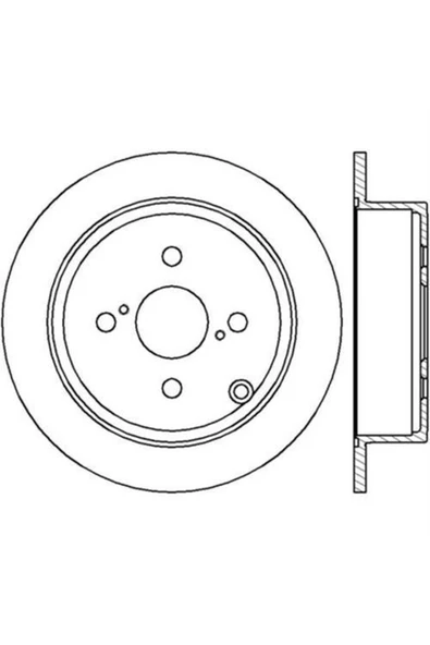 Ferodo DDF1419 Fren Dıskı Arka Corolla 03-07 Benzınlı Düz 258mm ürün görseli 1