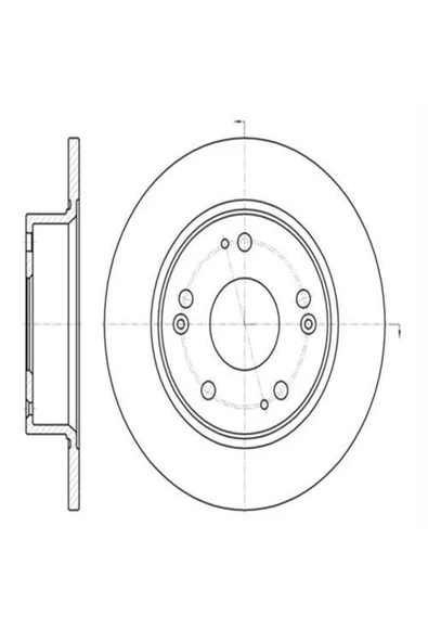 Ferodo DDF1390 FREN DİSKİ ARKA ACCORD VII 03-08 DÜZ 260mm ürün görseli 1