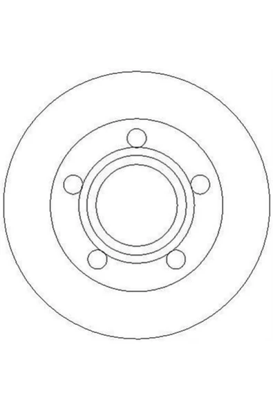 Ferodo DDF321 FREN DİSKİ ARKA A6 97-05 DÜZ 245mm ürün görseli 1