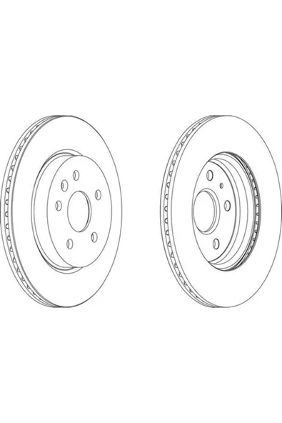 Ferodo DDF1805C FREN DİSKİ ARKA INSIGNIA 08- / 9-5 10- 17 JANT 18 ürün görseli 1