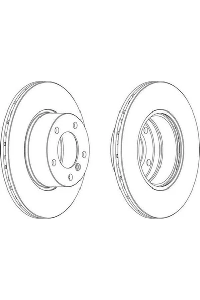 Ferodo DDF834 Ddf834 Fren Diski Ön Bmw 5 E39 95-04 Havalı 296mm ürün görseli 1