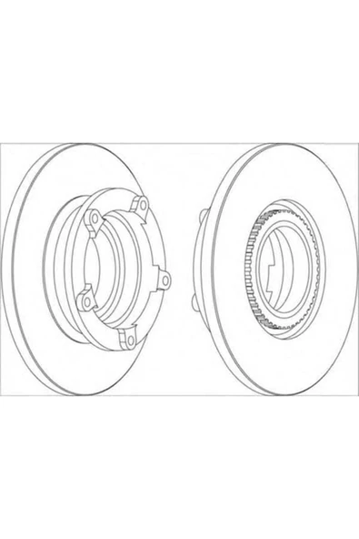 Ferodo DDF249 Ddf249 Fren Diski Arka Bmw 3 E36 E46 90- Düz 280mm ürün görseli 1