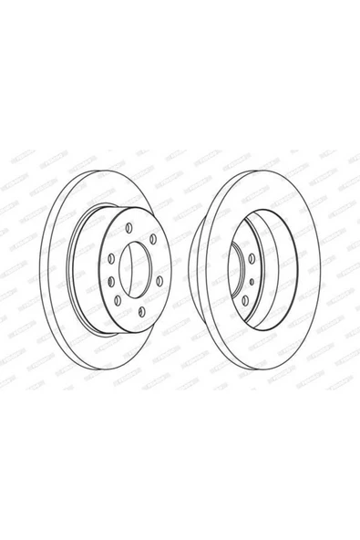 Ferodo FCR311A FREN DİSKİ ARKA CRAFTER 06- / SPRINTER 06- DÜZ 298 ürün görseli 1