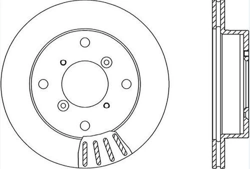 Mga 50344 Fren Disk Ön Hava Kanallı 231-4 Suzuki Swift 90-02-suzuki Alto 93-01 5531180f02 ürün görseli 1