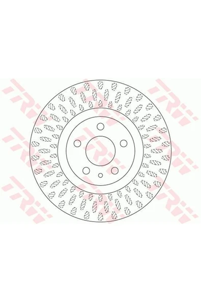 On Fren Diski Havalı Fıat 500l 0.9/1.3d/1.4/1.6d 12- 5 Bıjon 284mm Df6522 ürün görseli 1