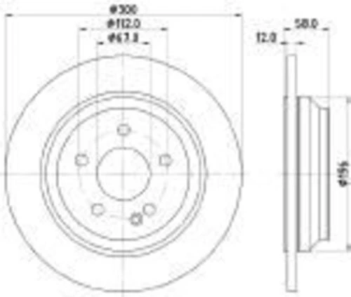 Yavuzsan 24581 Arka Fren Diski Mercedes Vito Box-v250 14-motor 111-114-116-119 2.2mpv 300x67x5dl Adet 4474230012 ürün görseli 1