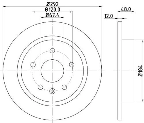 YAVUZSAN 27587 Arka Fren Diski Insignia 08- Ad. (292Mm) ürün görseli 1