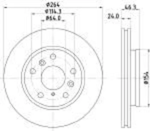 Yavuzsan 24262 Ön Fren Diski Mercedes E-serisi 02-08 W211 295mm Adet 2114210712 ürün görseli 1