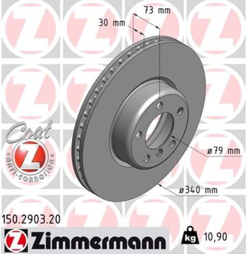 Zimmermann 150.2903.20 Fren Diski Ön Bmw F20 F21 F22 F23 34116792223 ürün görseli 1