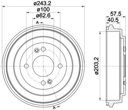 Yavuzsan 16561 Arka Kampana Accent Era 06-hyundai İ10 12-hyundai İ20 12- 58411-07300 ürün görseli 1