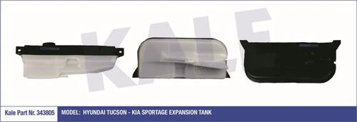 KALE 343805 OTO Radyatör  Radyatör Yedek Su Deposu Kapaksız Tucson Sportage Radyatör Ek Su Deposu ürün görseli 1