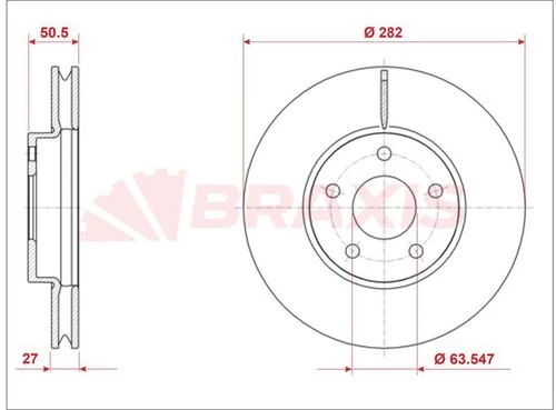 Braxis AE0918 Ae0918 Ön Diski Ayna Yeni Kasa Focus Iv 18- Jx611125aeb ürün görseli 1