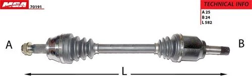 MGA 70191  Aks Sol Linea 07- 1.3 Jtd 90 Hp Komple Milli 539952062 ürün görseli 1