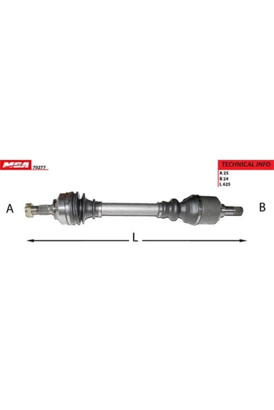 MGA 70277  Aks Sol 307 Partner Tepee / Berlingo 08- 1.4 Hdı 1.6 Hdı 1.6ıe Be Sanz. ürün görseli 1