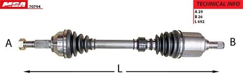 MGA 70794  AKS SOL QASHQAI 07-11 1.5 DCI ürün görseli 1