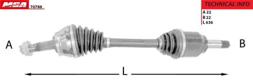 MGA 70788  AKS SOL DOBLO 06- 1.4 KOMPLE ürün görseli 1