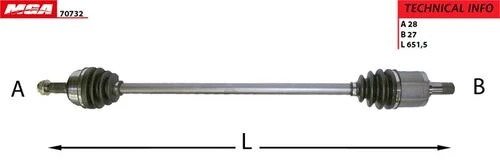 MGA 70732  AKS SOL ACCORD 98-02 OTOMATIK ürün görseli 1