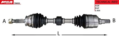 MGA 70432  Aks Sol Absli Accent Era 07-11 1.5 CRDI ürün görseli 1