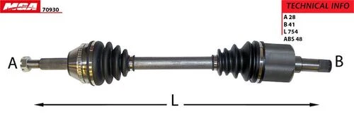 MGA 70930  Aks Sol Transit V347 06- ürün görseli 1