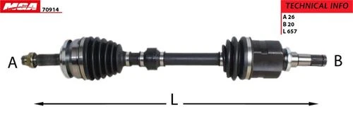 MGA 70914  Aks Sol Corolla Uyumlu 13-15 1.6 Vvtı Komple Manuel ürün görseli 1