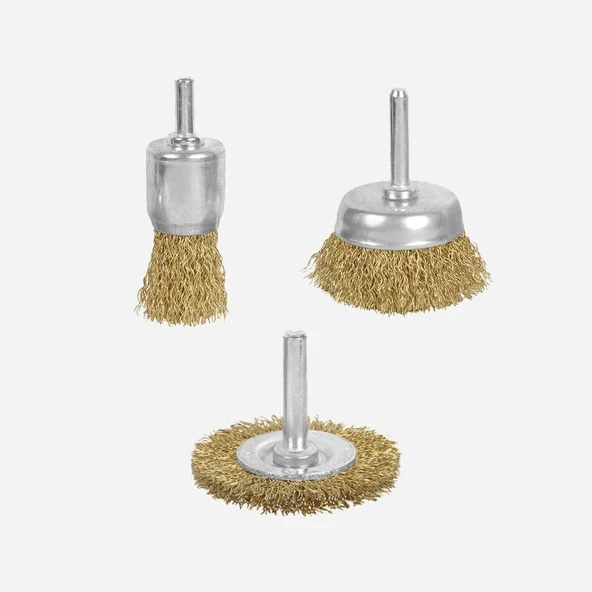 RH24111 Pimli Fırça Seti 3 Parça (Çanak Fırça:50 mm/Daire Fırça:50 mm/Kalem Fırça:25 mm) ürün görseli 1