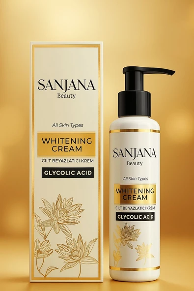 SANJANA CİLT BEYAZLATICI KREM 125 ML,GLİKOLİK ASİTLİ ürün görseli 1