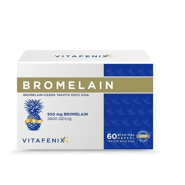 Vitafenix Bromelain 500mg 60 Kapsül ürün görseli 1