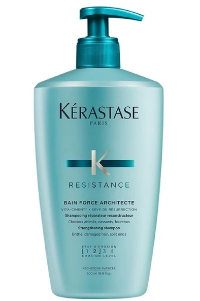 Kerastase Bain Force Architecte 1-2 Yıpranmış Saçlar Için Yeniden Yapılandırıcı Şampuan 500 ml ürün görseli 1