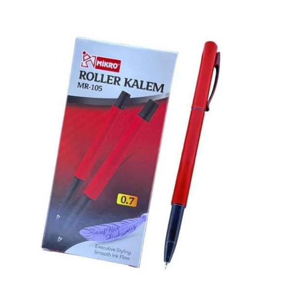 Mikro Mr-105 Roller Kalem Kirmizi 0.7Mm - 12 Adet ürün görseli 1