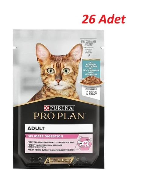 Pro Plan Pouch Sos İçinde Okyanus Balıklı Yetişkin Kedi Konservesi 85 Gr*26 ADET ürün görseli 1