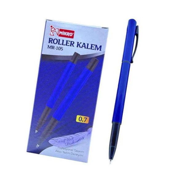 Mikro Mr-105 Roller Kalem Mavi 0.7 Mm  - 12 Adet ürün görseli 1