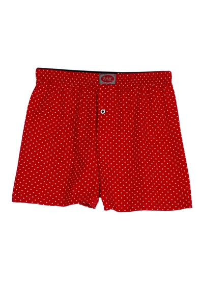 Bsm Erkek Yıldız Baskılı Kırmızı Boxer 13704 ürün görseli 1