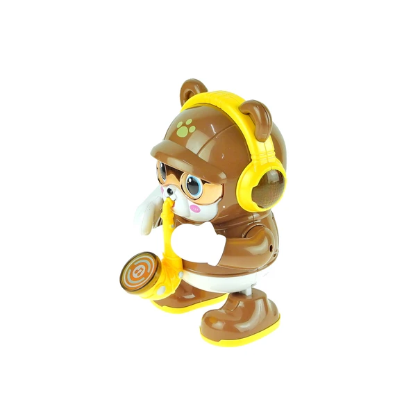 Oyuncak Ayıcık Saksafon Çalan Ayıcık Işıklı Sesli 18 Cm ürün görseli 1