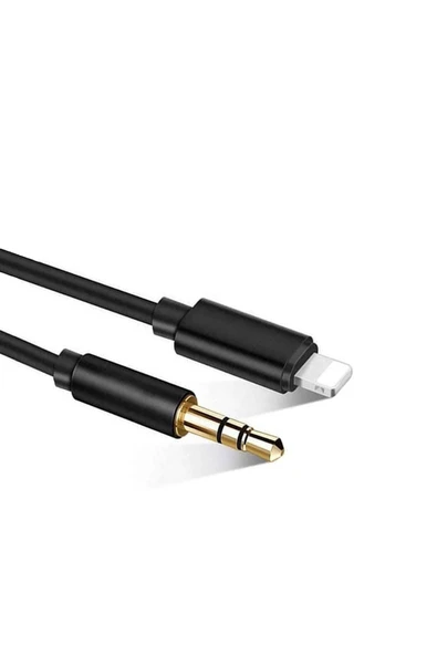 EXENAR iPhone 11/12/13/14 (Plus/Pro/ProMax) Uyumlu Aux Kablo Lightning To Jack Çevirici Dönüştürücü 1m ürün görseli 1