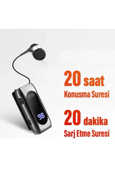 EXENAR Titreşimli Makaralı Bluetooth Kulaklık Kablosuz Kulaklık Titreşimli Led Ekranlı 20 Saat ürün görseli 1