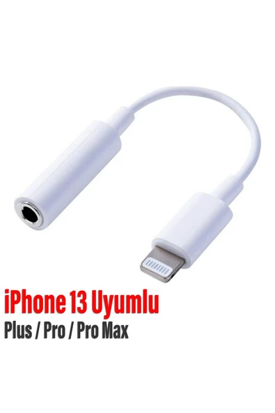 EXENAR iPhone 13 Pro / Pro Max / Plus Uyumlu Lightning 3.5mm Kulaklık Dönüştürücü Çevirici Jack Aparat ürün görseli 1