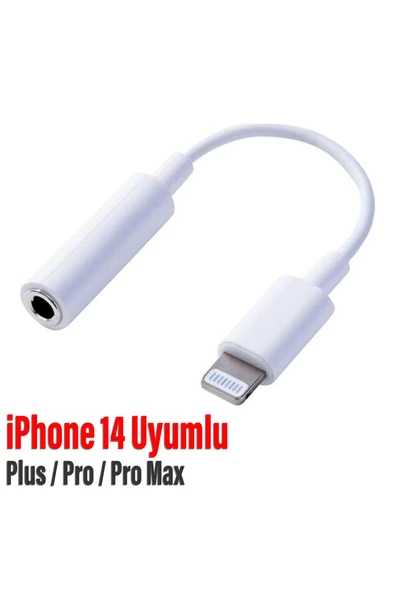 EXENAR iPhone 14 Pro / Pro Max / Plus Uyumlu Lightning 3.5mm Kulaklık Dönüştürücü Çevirici Jack Aparat ürün görseli 1